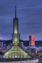 Portland Oregon Downtown Skyline at Blue Hour