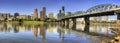 Portland Oregon Downtown Skyline Panorama Royalty Free Stock Photo