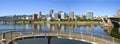 Portland Oregon Downtown Skyline Panorama 2 Royalty Free Stock Photo