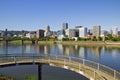 Portland Oregon Downtown Skyline Reflection 4 Royalty Free Stock Photo