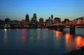 Portland Oregon at dusk. Royalty Free Stock Photo