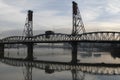 Portland Oregon Hawthorne Bridge Willamette River Royalty Free Stock Photo