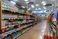 Aisle view of Fred Meyer, Inc., is a chain of hypermarket superstores in Portland, Oregon