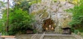 The Grotto, is a Catholic outdoor shrine and sanctuary located in the Madison South district of Portland, Oregon, United States Royalty Free Stock Photo