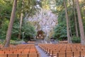 The Grotto, is a Catholic outdoor shrine and sanctuary located in the Madison South district of Portland, Oregon, United States Royalty Free Stock Photo