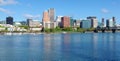 Portland Oregon skyline, panorama. Royalty Free Stock Photo