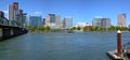 Portland Oregon skyline, panorama. Royalty Free Stock Photo