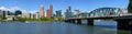 Portland Oregon skyline panorama. Royalty Free Stock Photo