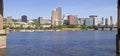 Portland Oregon skyline panorama. Royalty Free Stock Photo