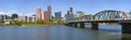 Portland Oregon skyline panorama Royalty Free Stock Photo