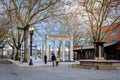 Skidmore Fountain, which is a historic fountain in Old Town Dist