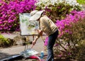 Plein Air Painting in Crystal Springs Gardens Portland Oregon