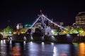 USS Pinckney DDG 91 ship at night