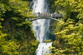 Portland, Oregon, USA 06,12,2019. Multnomah Falls is the most visited natural recreation site in the Pacific Northwest, Columbia Royalty Free Stock Photo