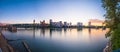 Portland, Oregon, USA skyline at dusk Royalty Free Stock Photo