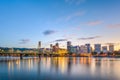 Portland, Oregon, USA skyline at dusk Royalty Free Stock Photo