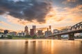 Portland, Oregon, USA skyline at dusk Royalty Free Stock Photo