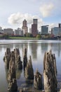 Portland Oregon Waterfront Royalty Free Stock Photo