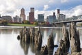 Portland Oregon Waterfront in Autumn Royalty Free Stock Photo