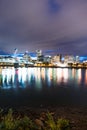 Portland Oregon Waterfront Willamette River Flowing Under Hawtho Royalty Free Stock Photo