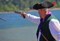 Portland OR Pirates Festival firing side arm Royalty Free Stock Photo