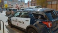 Portland Police Car in downtown - PORTLAND, OREGON - APRIL 16, 2017 - travel photography