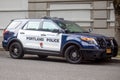 Portland Police Cars parked Outside The Portland Justice Center