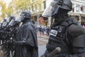 Portland Police in Riot Gear During Occupy Portland 2011 Protest Royalty Free Stock Photo