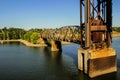 Portland's railway bridge Royalty Free Stock Photo