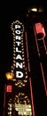 Portland sign lit up Royalty Free Stock Photo