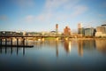 Portland skyline and beautiful sky Royalty Free Stock Photo