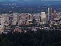 Downtown Portland Oregon City Skyline at Dusk Royalty Free Stock Photo