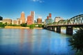 The Portland skyline from East Waterfront