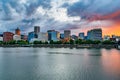 Portland Skyline at Sunset