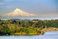 Portland Steel Bridge and the Mt hood