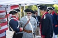 Elderly people dressed in civil war era costumes.