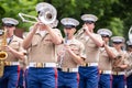 Marines marching at the parade