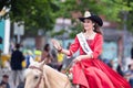 Miss Oregon rodeo on the horse