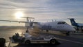 Alaska Airlines and Horizon Air Bombardier Dash 8 Q400 at Portland International Airport