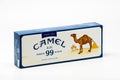 Camel blue 99 cigarettes in a carton