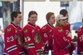 Portland Winterhawks Ice Hockey Team Players Royalty Free Stock Photo