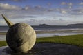 Portmarnock View of Irelands Eye Royalty Free Stock Photo