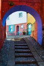 Portmeirion street, North Wales Royalty Free Stock Photo