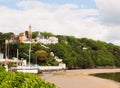 Portmeirion village and beach, Wales Royalty Free Stock Photo