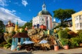 Portmeirion village in North Wales, United Kingdom