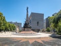 Marechal Deodoro square, Julio de Castilhos Monument and Justice Palace in downtown - Porto Alegre, Rio Grande do Sul, Brazil