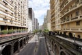 PORTO ALEGRE, BRAZIL - NOVEMBER 26, 2023: Otavio Rocha Viaduct landmark in the city of Porto Alegre, Rio Grande do Sul, Brazil