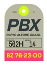 Porto Alegre airport luggage tag