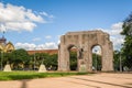 Porto Alegre, Rio Grande do Sul, Brazil, March 29 - 2021: Monument to the expeditionary of Farroupilha Park redemption