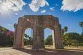 Porto Alegre, Rio Grande do Sul, Brazil, March 29 - 2021: Monument to the expeditionary of Farroupilha Park redemption